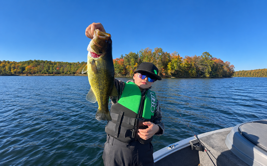 Blade bait showing vibration, flash and fall used to trigger gamefish