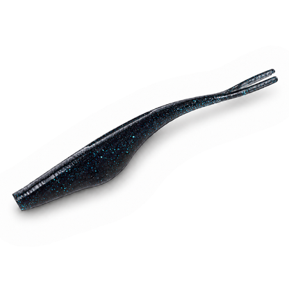 FishDaddy Soft Jerkbait 3.5" soft plastic in UV Black & Blue