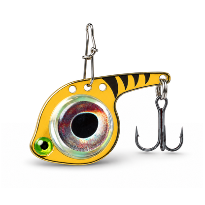 FishDaddy Dirty Bomb Minnow LED blade bait, 1/8 oz., blinking green LED