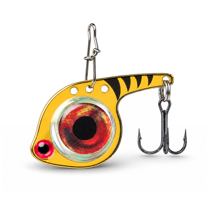 FishDaddy Dirty Bomb Minnow LED blade bait, 1/8 oz., blinking red LED