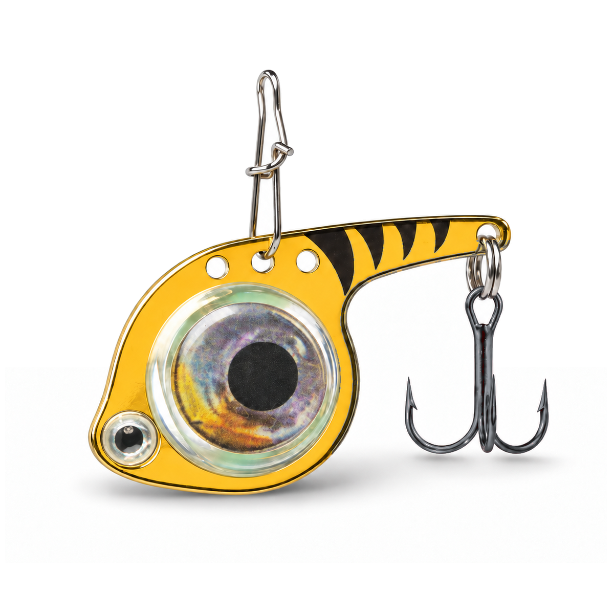 FishDaddy Dirty Bomb Minnow LED blade bait, 1/8 oz., blinking multi-color LED