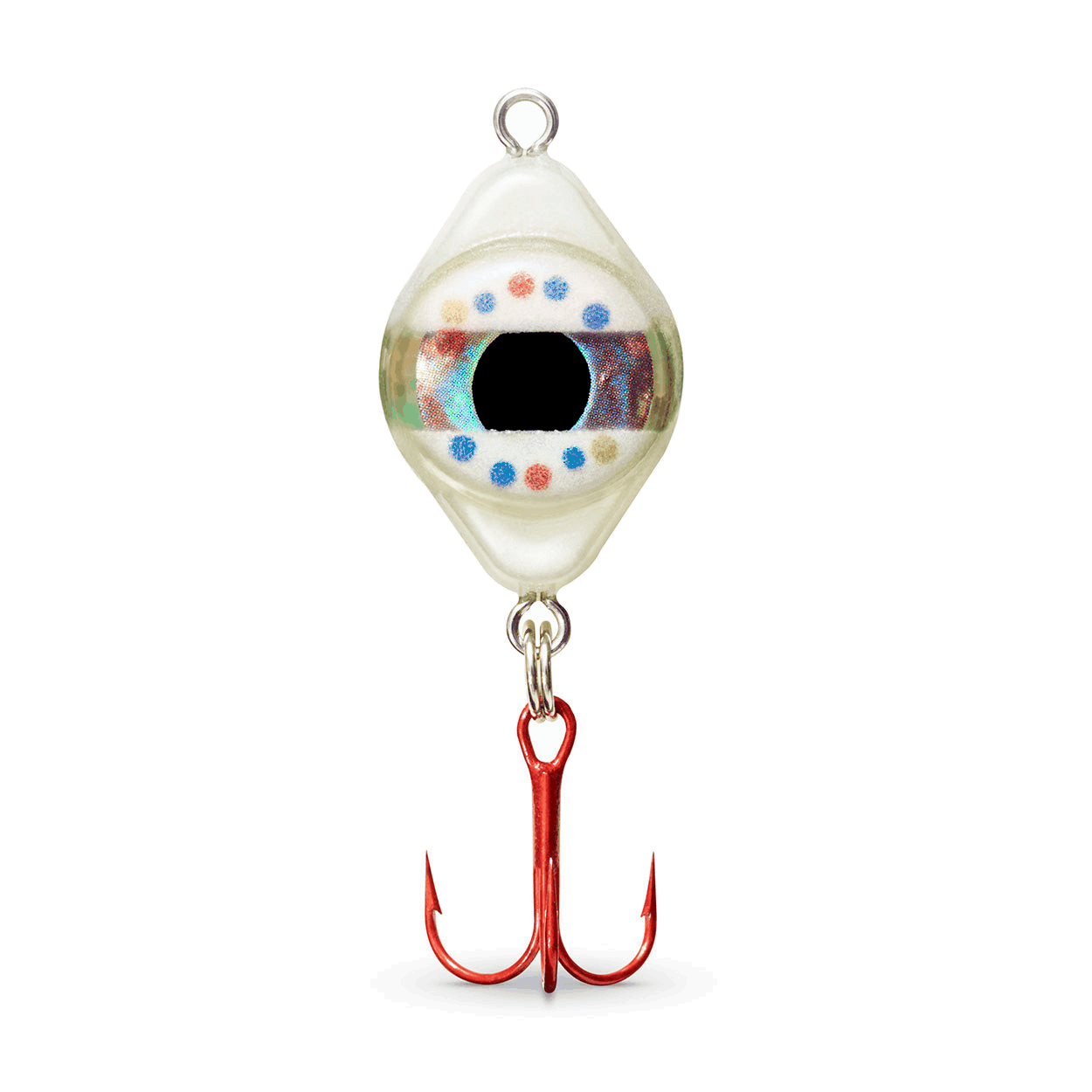 FishDaddy Dirty Bomb Spoon, 1/16 oz., Wonderbread, blinking green LED