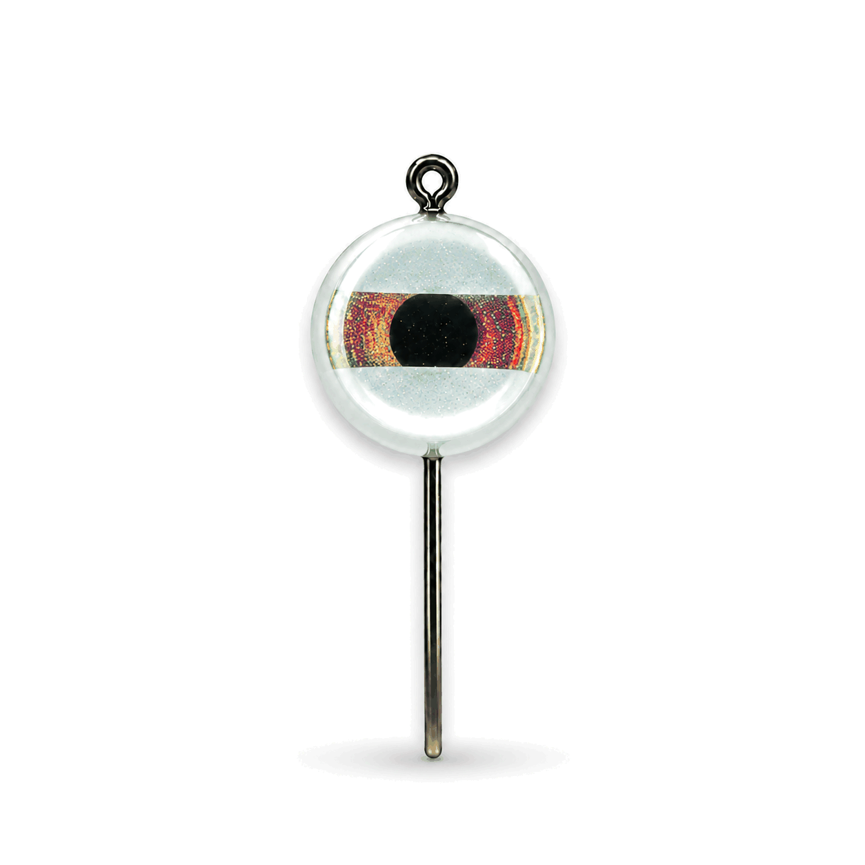 FishDaddy Dirty Bomb Live Wire LED jig, 1/16 oz., Silver, blinking red LED