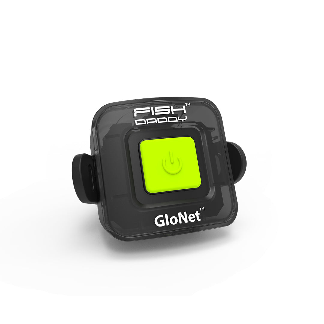 FishDaddy GloNet Light mounted on a landing net